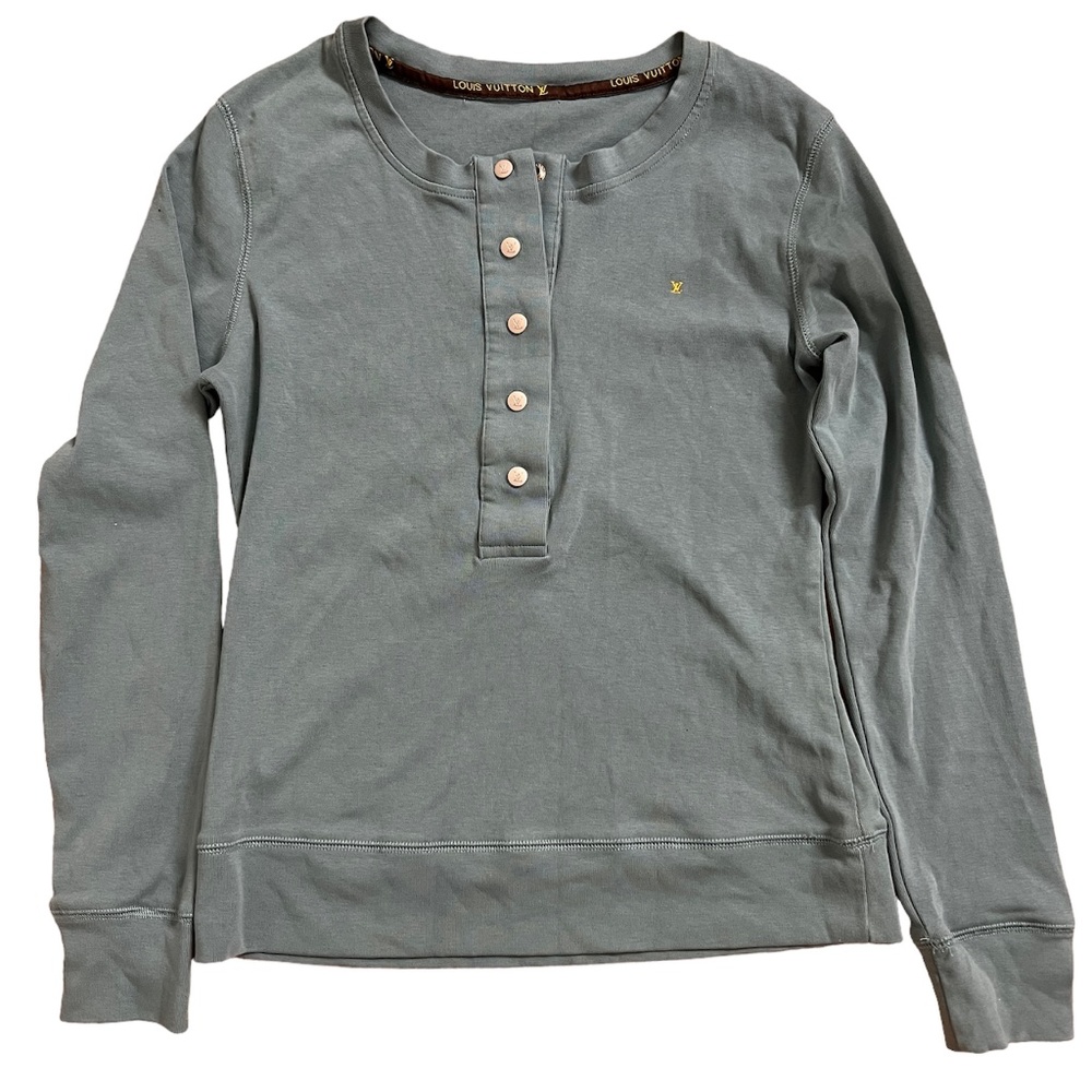 Louis Vuitton long sleeve green women shirt